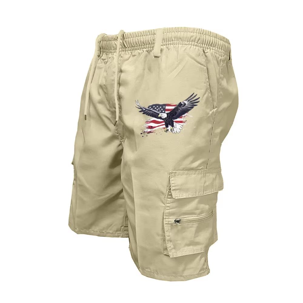 Summer Clothing Work - 2026年 メンズ カーゴショーツ ウエストゴム サイクリングショーツ マルチポケット