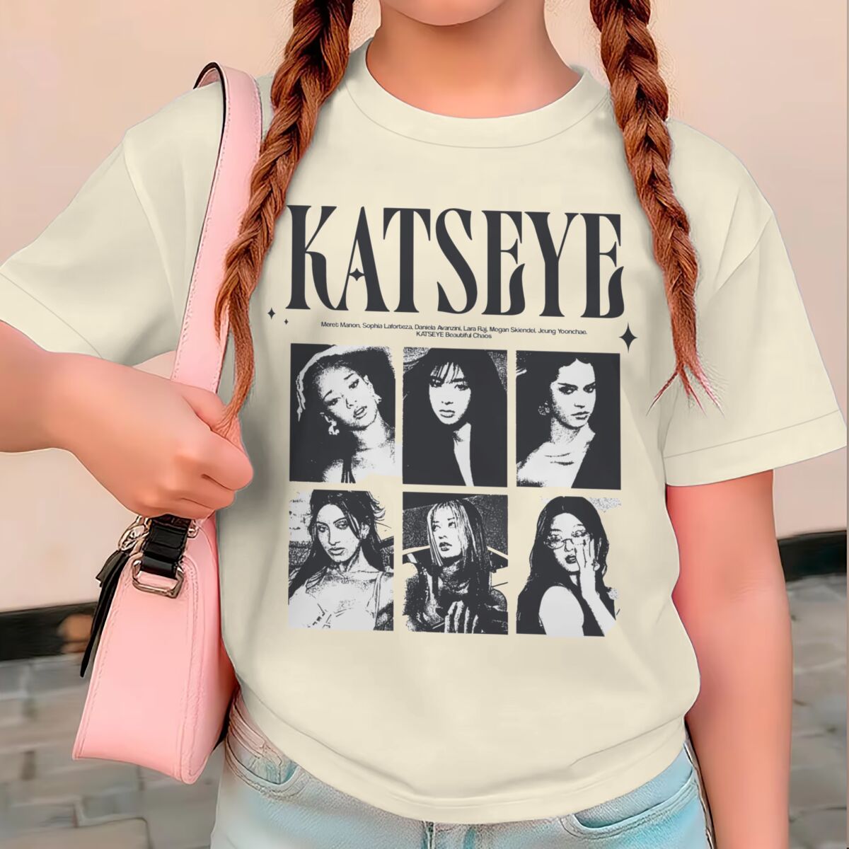 Summer Clothing For Babies - KATSEYE プリント夏トップス女の子 Y2K ヴィンテージスタイル半袖トップスカットシー プリント子供綿 Tシャツ女の赤ちゃん服