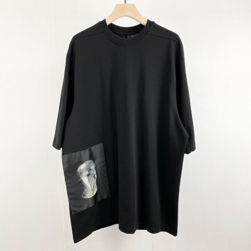 Summer Clothing Styles Men - Owen seak-男性用の特大カジュアルTシャツ,綿100%,ゴシックスタイル,黒のトップス,半袖Tシャツ,婦人服,夏