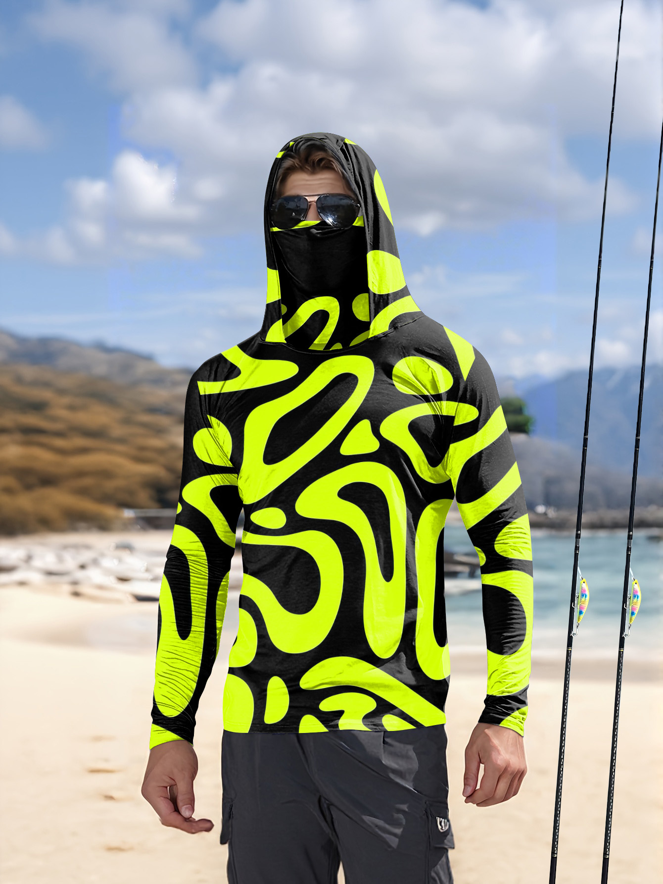 Summer Clothing Trend - 2026年夏新作 メンズ長袖シャツ 3Dパターンプリント スポーティー＆カジュアルウェア 快適で柔らかい