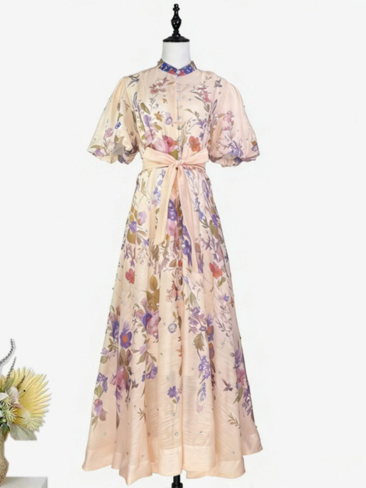 フレンチレトロエレガントな夏の女性用ツーピースドレス、バブル - Summer Clothing In French のレビューと価格