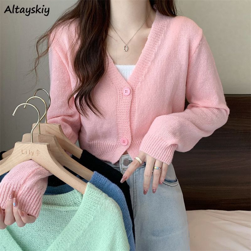 女性のためのエレガントな秋のショートカーディガン,シックな衣 - Summer Clothing Aesthetic のレビューと価格