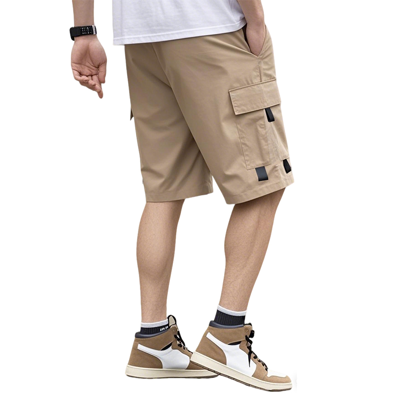 夏のメンズソリッドカラーカーゴショーツアウトドアマルチポケッ - Summer Clothing Work のレビューと価格
