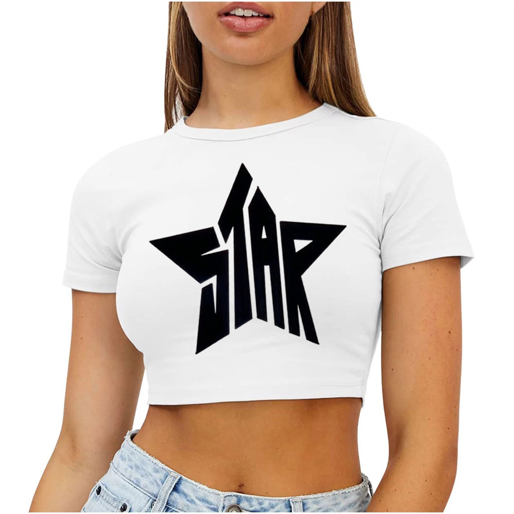 2000年代 Y2K クロップトップ クロップトップ 夏 ス - Summer Clothing Teens のレビューと価格