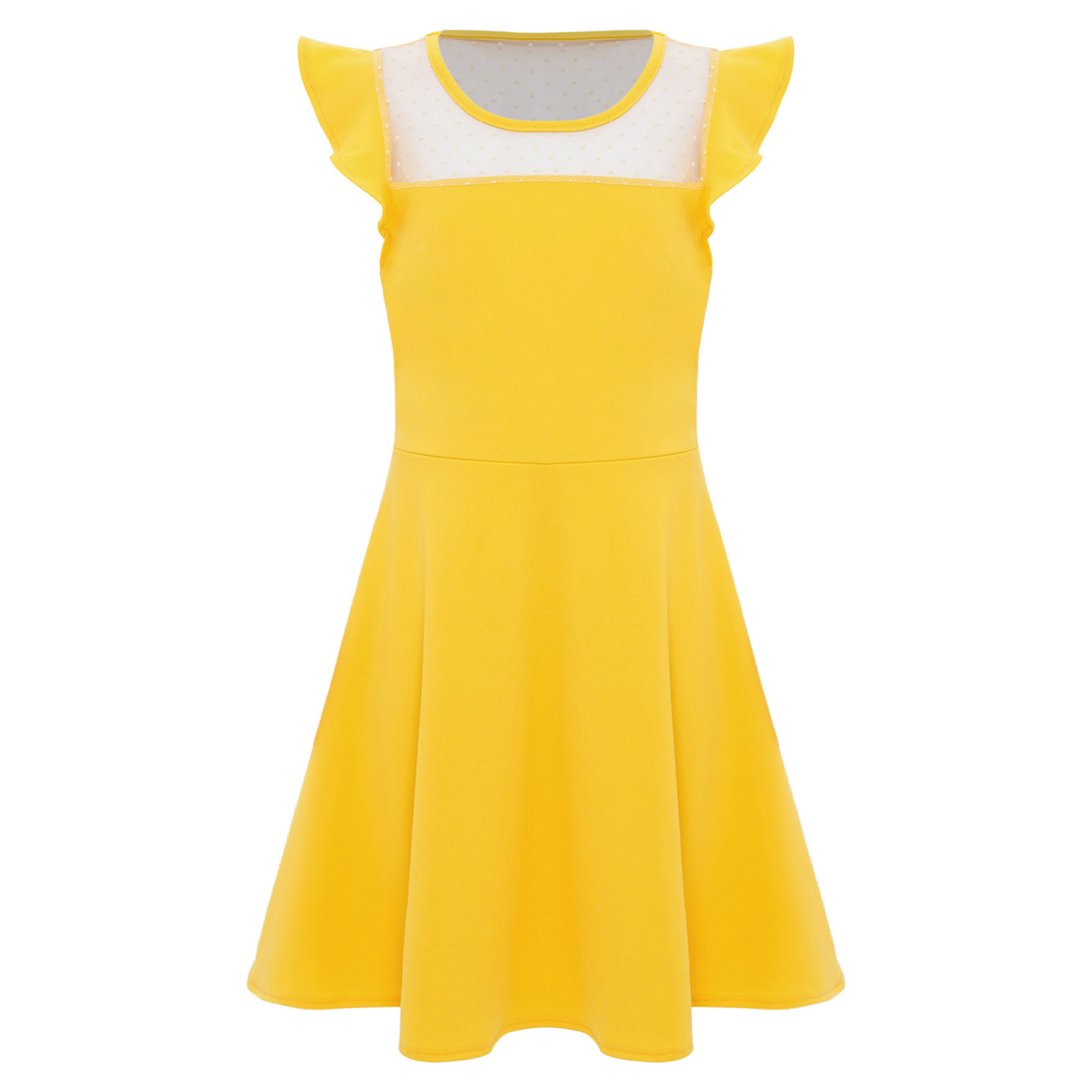 10代の女の子の夏のドレス、ラッフルスリーブ、ドット柄、シー - Summer Clothing Teens のレビューと価格