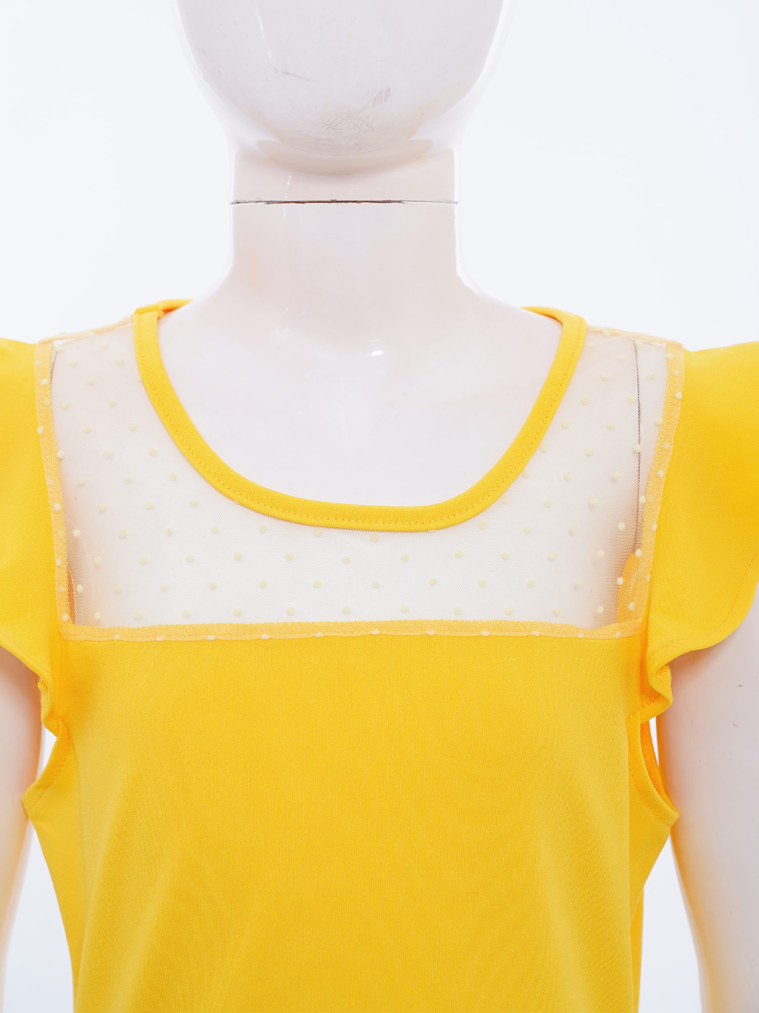 10代の女の子の夏のドレス、ラッフルスリーブ、ドット柄、シー - Summer Clothing Teens のレビューと価格