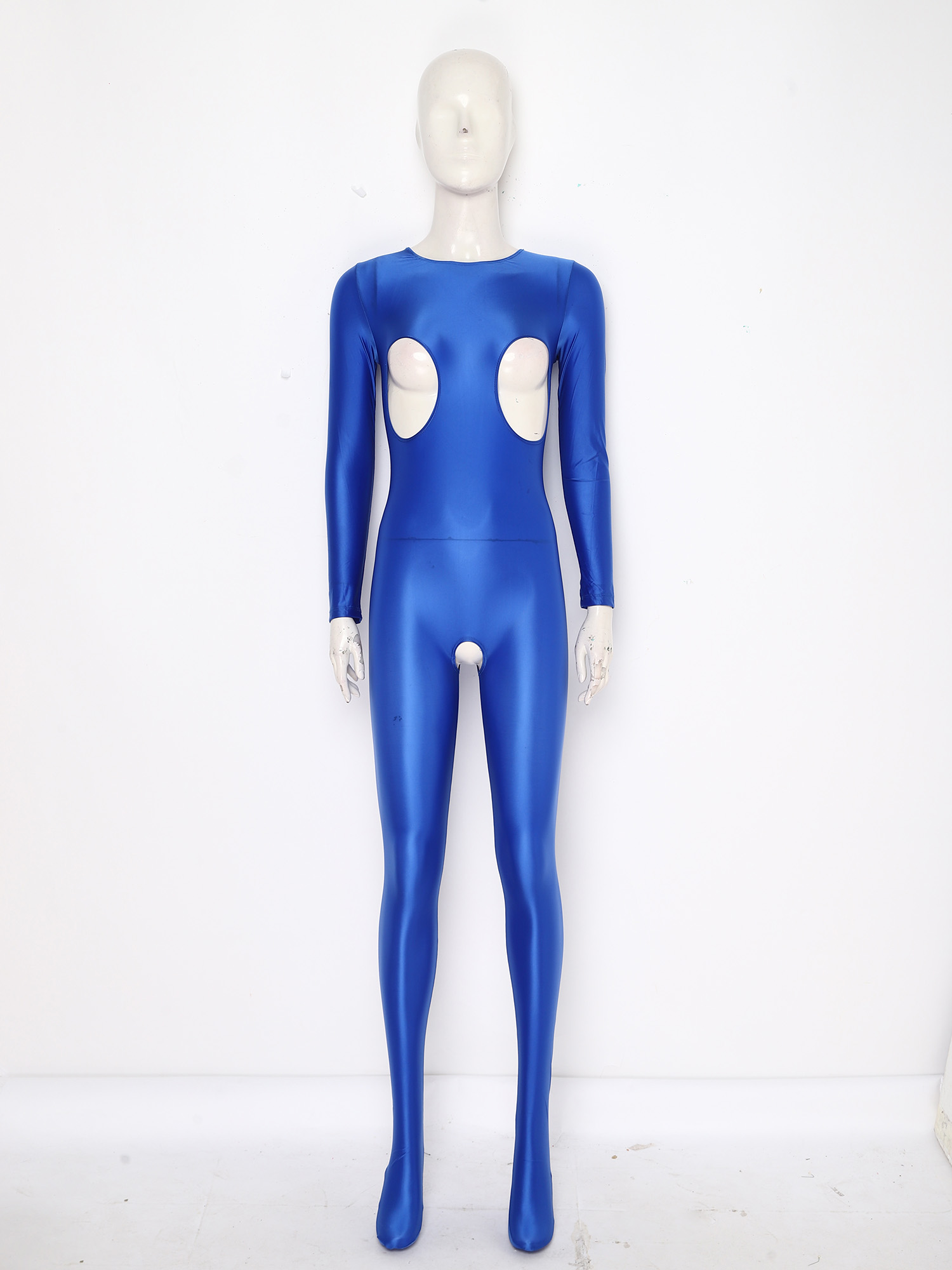 女性用光沢のある伸縮性のあるオープンクロッチユニタードジャン - Xl Summer Clothing のレビューと価格