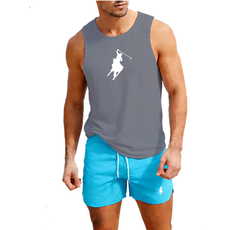 ヨーロッパメンズサマーベスト＆ショーツセット 2ピース アウ - Summer Clothing Trend のレビューと価格