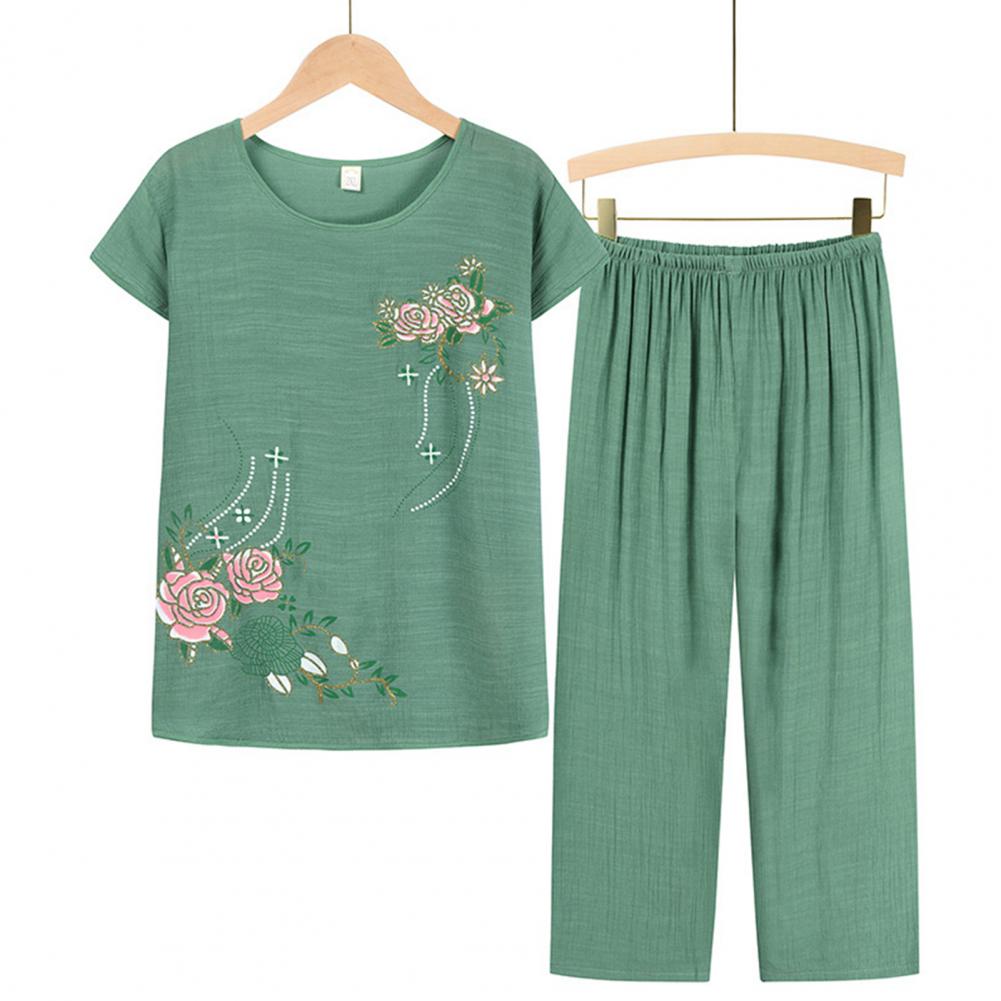 新着女性パジャマセットパジャマ女性綿プリントフラワーパジャマ - Xl Summer Clothing のレビューと価格