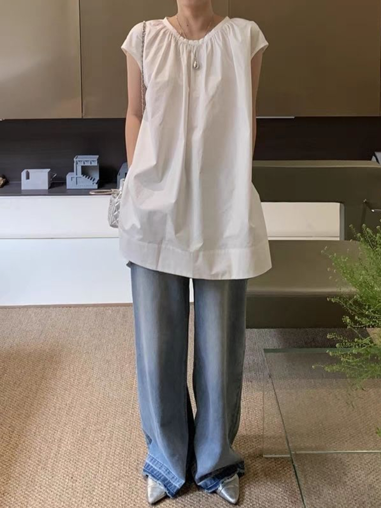 夏のノースリーブブラウス,女性のヴィンテージスタイルノースリ - Summer Clothing In French のレビューと価格