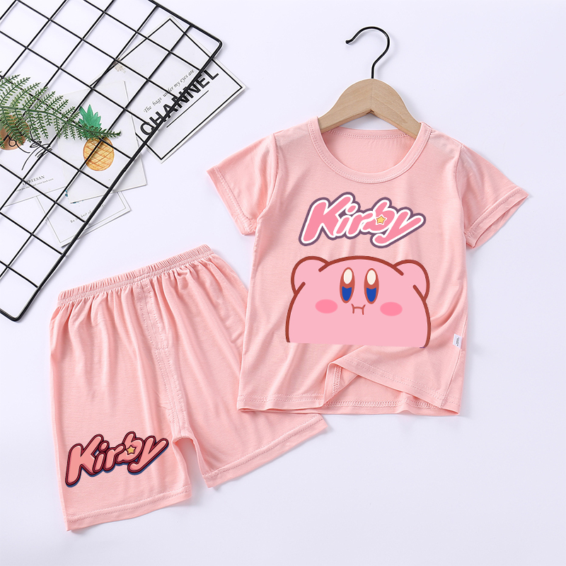 新しいカービィガールパジャマかわいい漫画パジャマセット子供か - Summer Clothing For Babies のレビューと価格