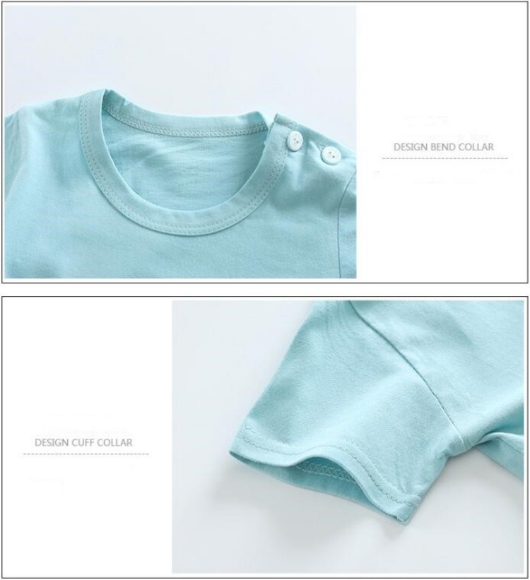 綿 Tシャツ + ショーツ 2 ピーストラックスーツセット子 - Summer Clothing For Babies のレビューと価格