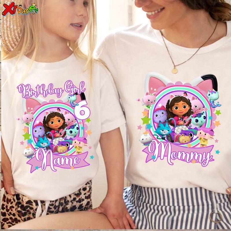 女の子用誕生日Tシャツ パーソナライズされた名前入り プリン - Summer Clothing For Babies のレビューと価格