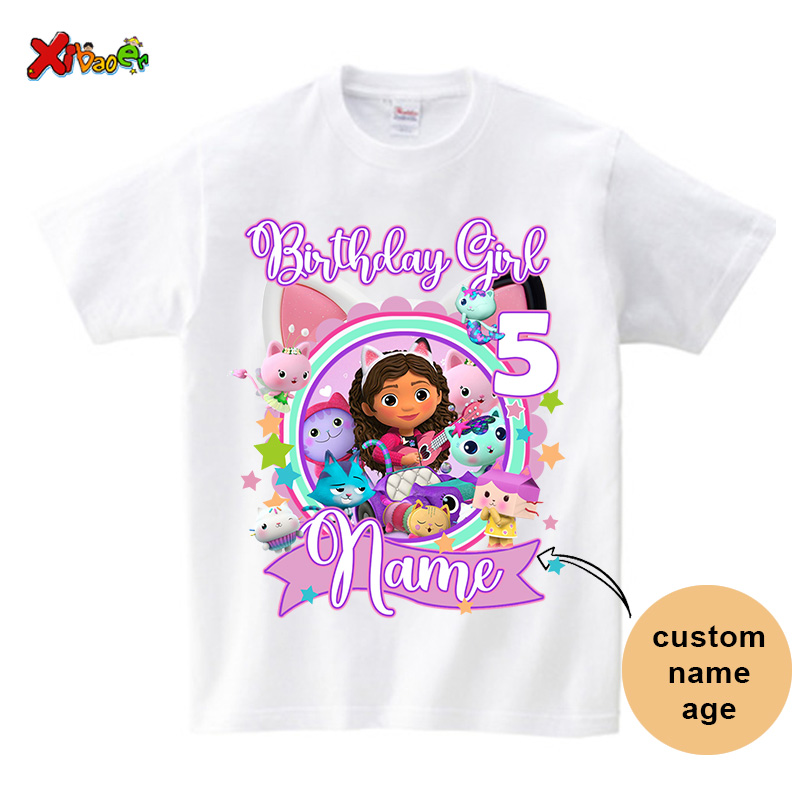 女の子用誕生日Tシャツ パーソナライズされた名前入り プリン - Summer Clothing For Babies のレビューと価格