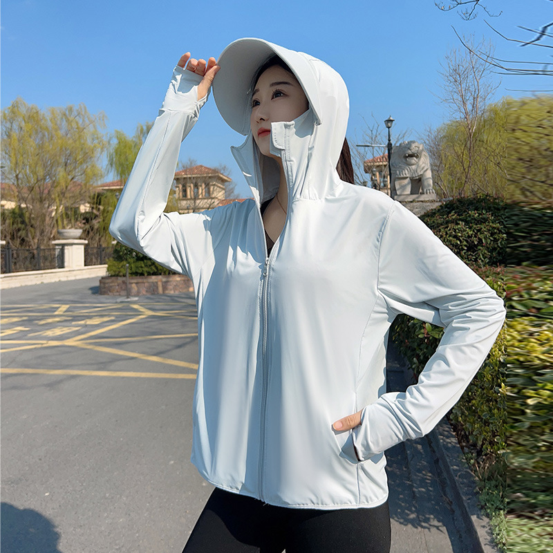 女性用フード付き日焼け止めジャケット十代の夏用紫外線防止服大 - Summer Clothing For Girls のレビューと価格