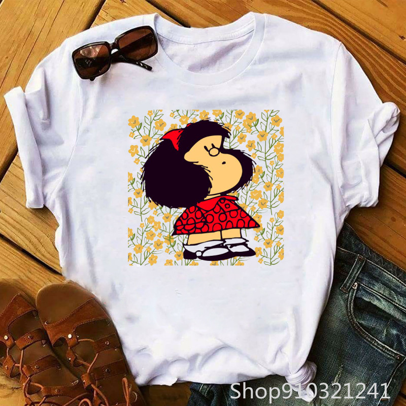 女性のためのユーモラスな夏のTシャツ,ファッショナブルな漫画 - Summer Clothing Teens のレビューと価格