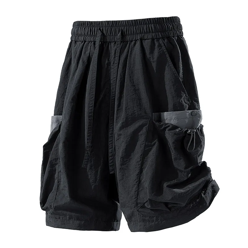 メンズショーツルーズ大きいサイズマルチポケットオーバーオール - Summer Clothing Styles Men のレビューと価格