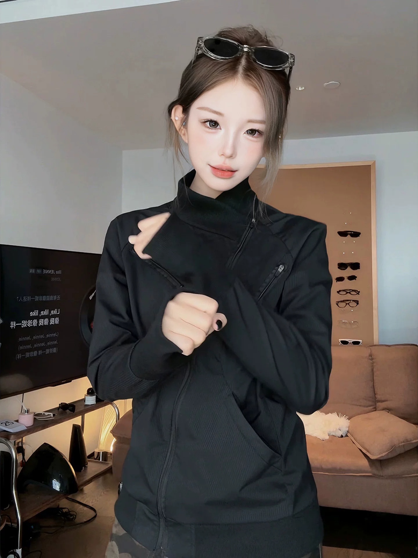 黒の不規則なジッパー付きアイスシルク日焼け防止服、男女兼用、 - Summer Clothing Styles Men のレビューと価格