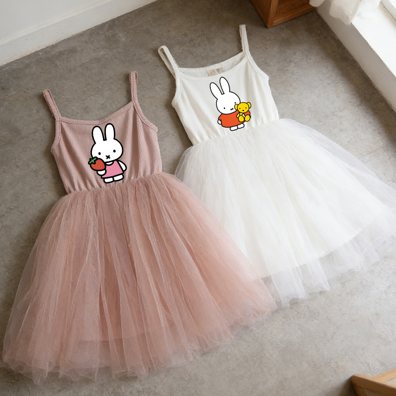 ミッフィー子供スパゲッティストラップドレス少女漫画かわいいフ - Summer Clothing For Babies のレビューと価格