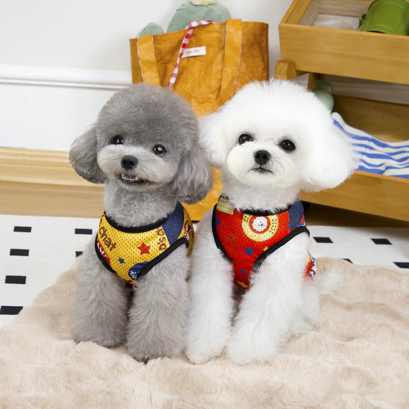 通気性と涼しさを備えたペット服、新しいベスト、ドッグサリ、犬 - Summer Clothing In French のレビューと価格