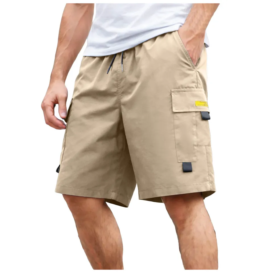 メンズ夏カーゴショーツトレンディなルーズフィット巾着マルチポ - Summer Clothing Work のレビューと価格