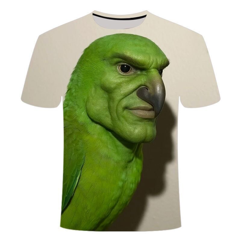 面白いミームモンキー 3D プリント Tシャツティーン夏カジ - Summer Clothing Teens のレビューと価格