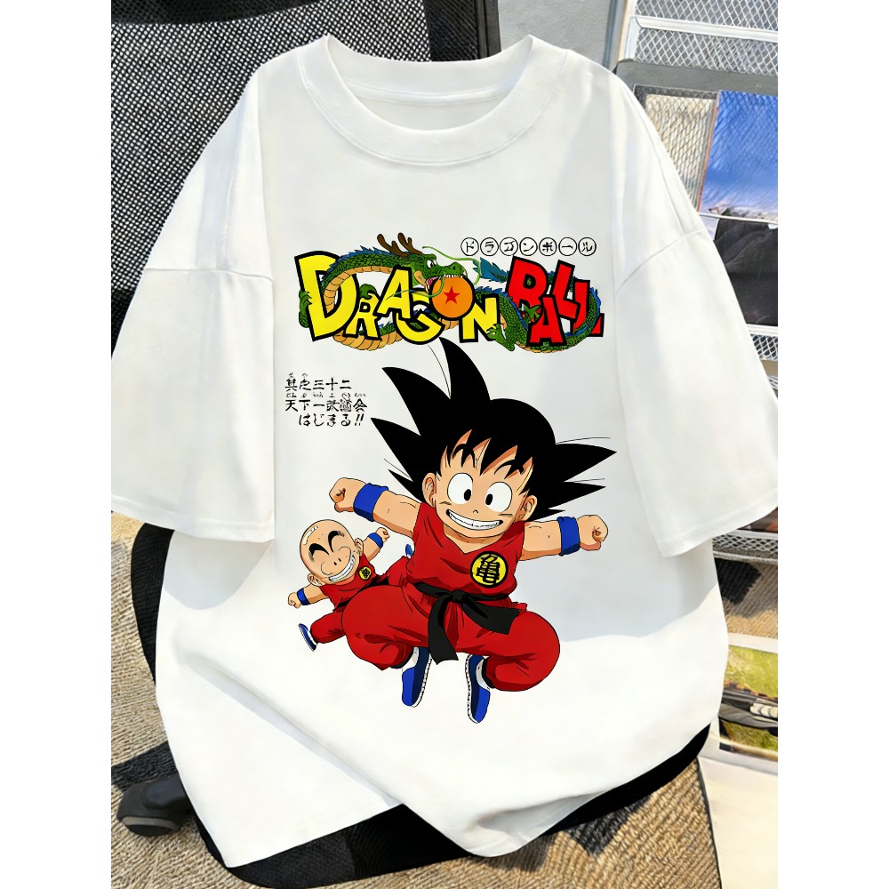 プラスサイズドラゴンボールアニメプリント男性、女性夏の Tシ - Summer Clothing Styles Men のレビューと価格