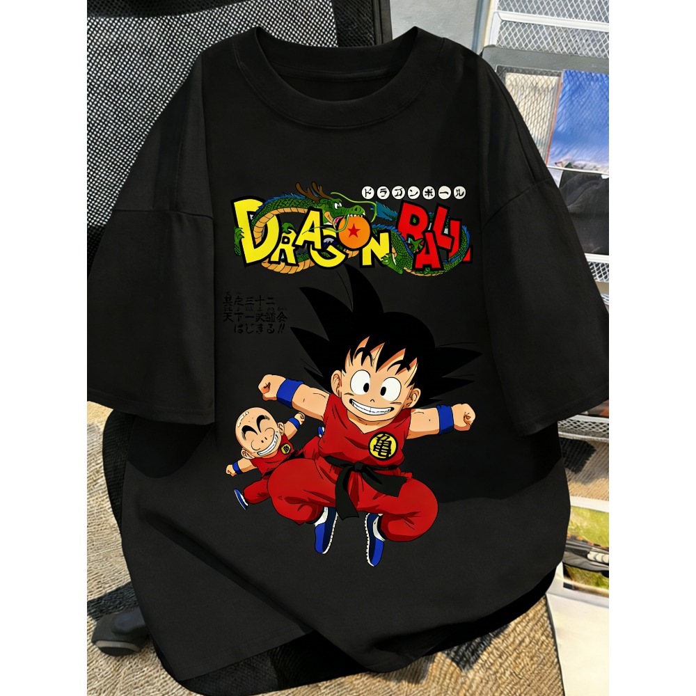 プラスサイズドラゴンボールアニメプリント男性、女性夏の Tシ - Summer Clothing Styles Men のレビューと価格
