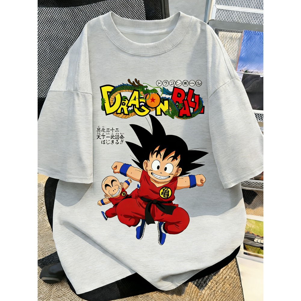 プラスサイズドラゴンボールアニメプリント男性、女性夏の Tシ - Summer Clothing Styles Men のレビューと価格