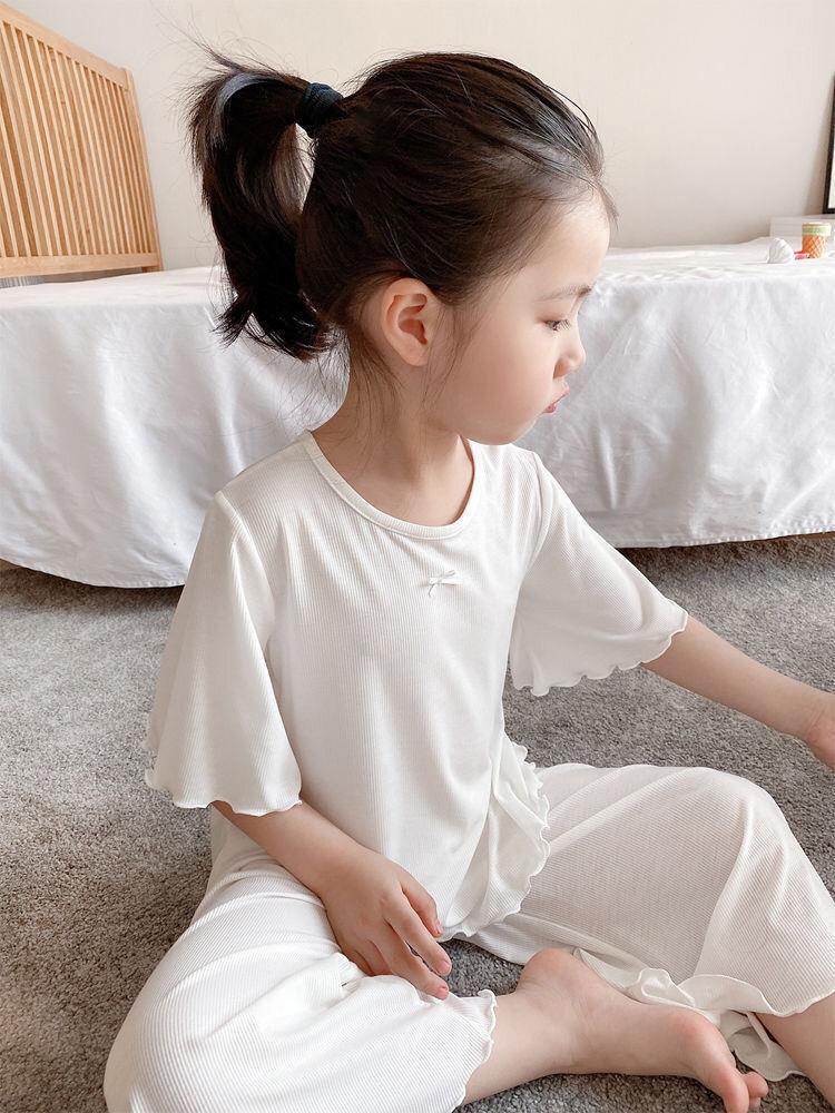 パジャマ子供用ハウスウェアティーンガール服子供用パジャマ部屋 - Summer Clothing Teens のレビューと価格