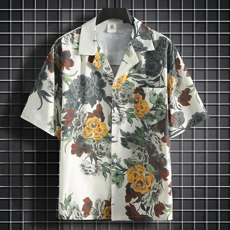 プリントシャツ メンズ 半袖シャツ 中国風 薄手シャツ ビー - Summer Clothing Styles Men のレビューと価格