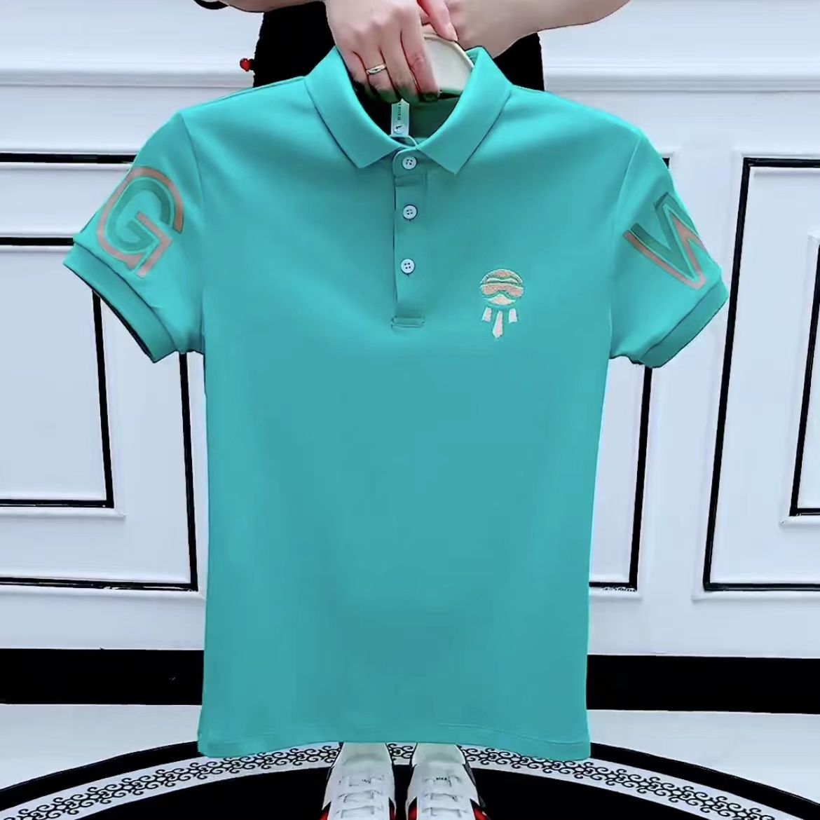 メンズゴシックグランジトップ、襟付きグリーンマンTシャツ、グ - Xl Summer Clothing のレビューと価格