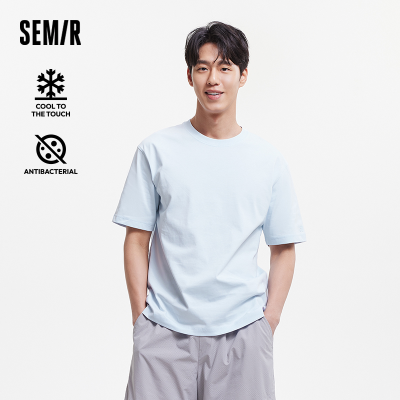 セミール-男性用半袖Tシャツ,抗菌ベースレイヤー,無地,10 - Summer Clothing Teens のレビューと価格