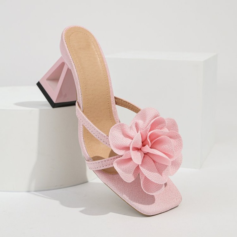 レディース 3D フラワーデコレーションサンダル三角カットア - Summer Clothing Petite のレビューと価格