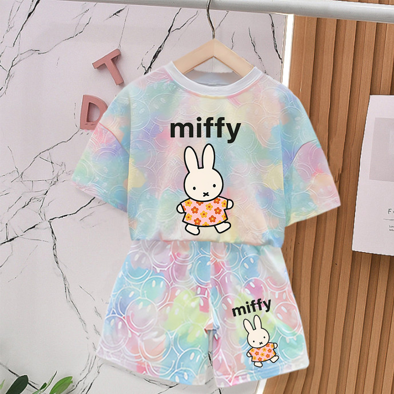 ミッフィーウサギの夏服セット女の赤ちゃん服かわいいプリントタ - Summer Clothing For Babies のレビューと価格